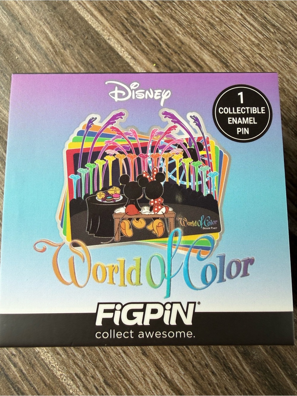 Disneyland World of Color FiGPiN Common Happiness Pin 70th - Picture 3 of 4